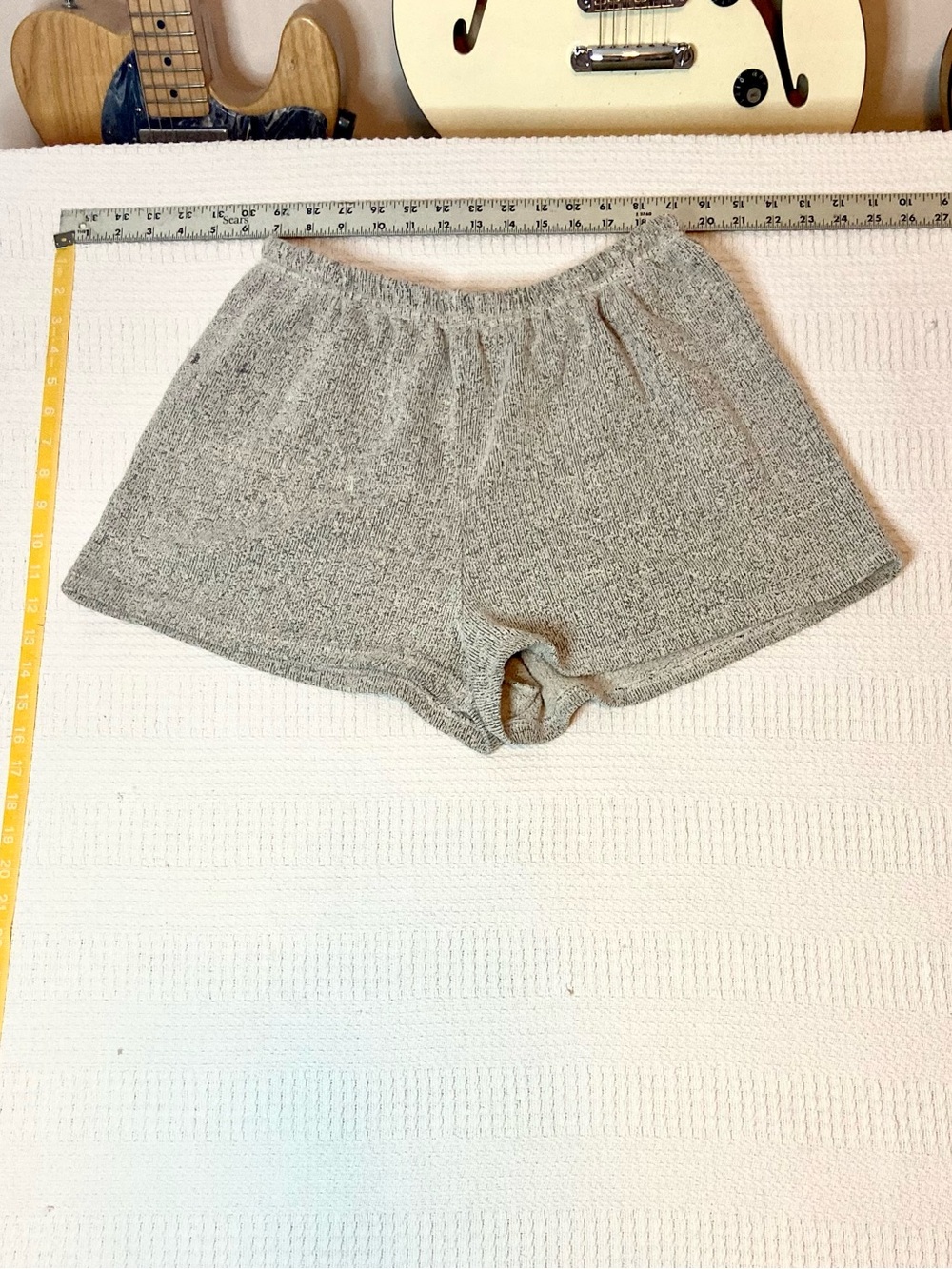 90s Grey microfleece shorts